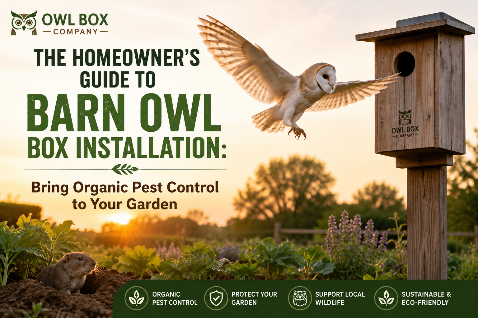 The Homeowner’s Guide to Barn Owl Box Installation: Bring Organic Pest Control to Your Garden