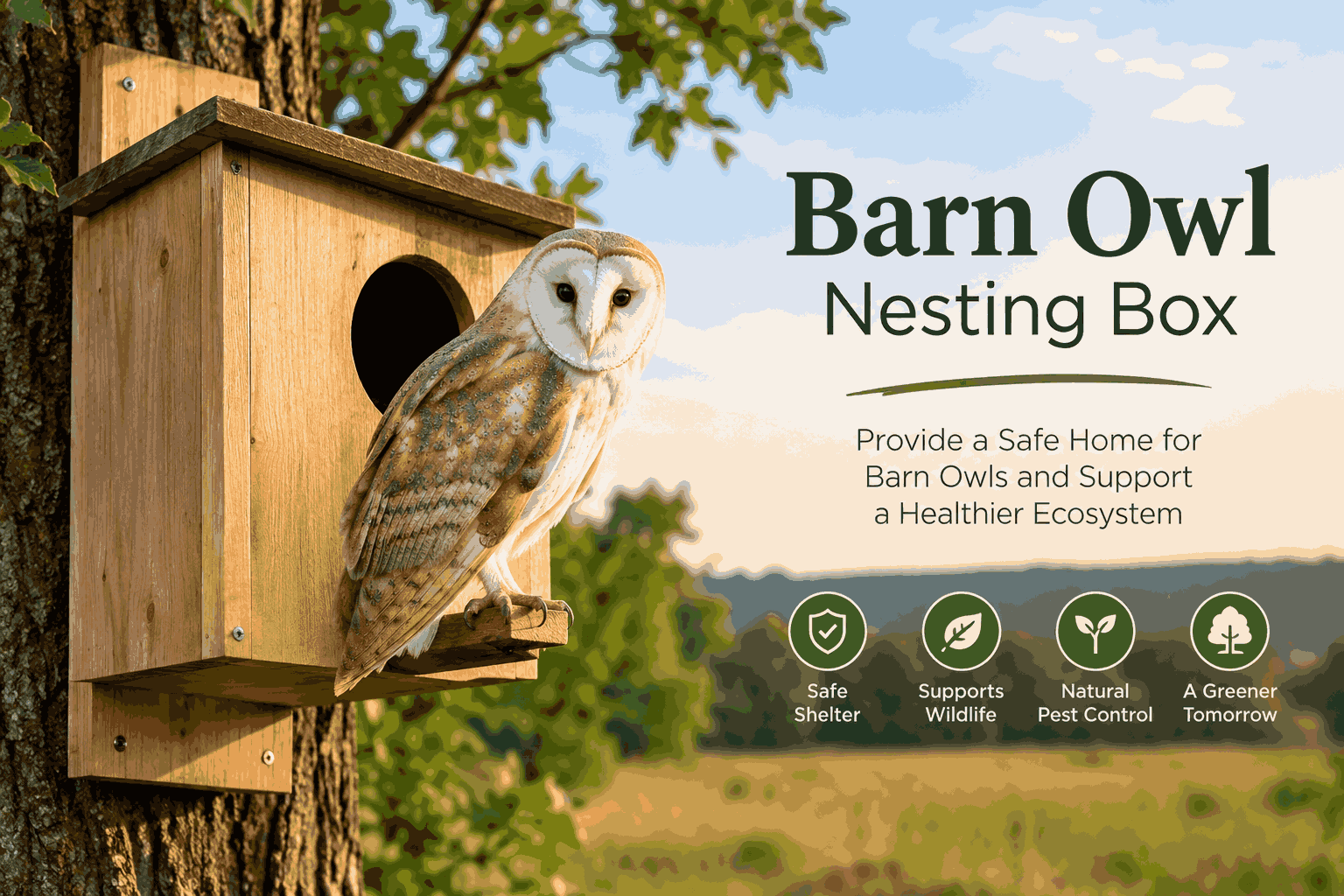Why Choose a Barn Owl Nesting Box for Natural Pest Control Today?
